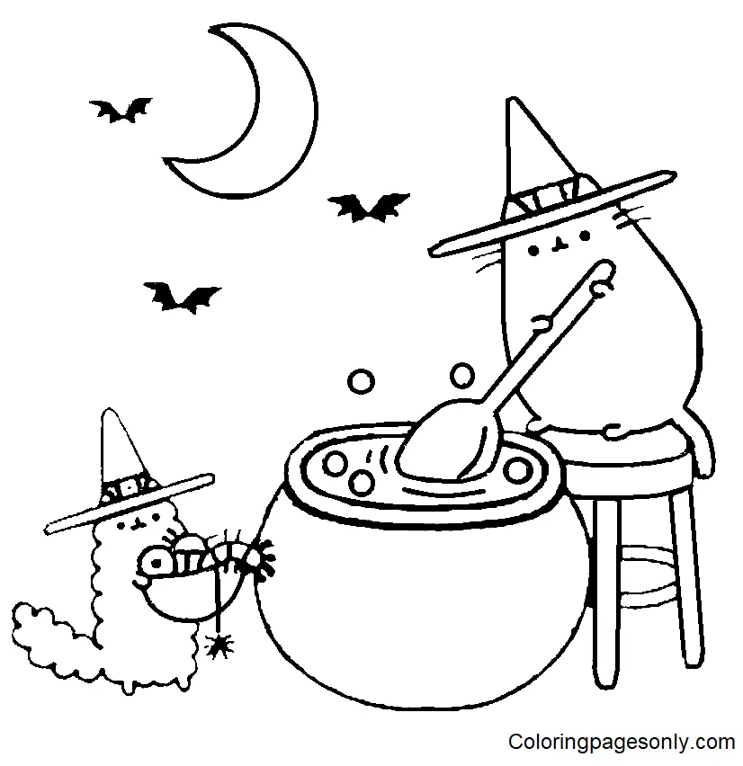 Pusheen Ausmalbilder