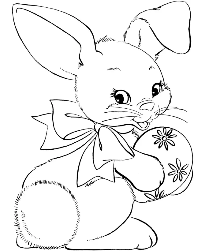 Rabbit Coloring Pages 13