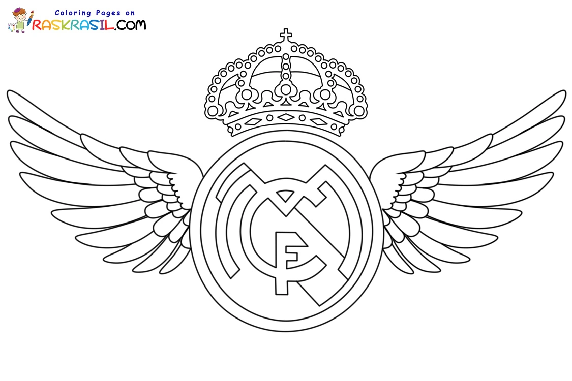Real Madrid Coloring Pages 1
