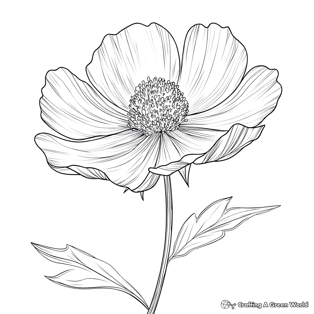Flores Realistas para Colorir 199