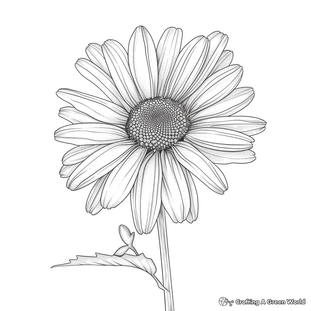 Flores Realistas para Colorir 32