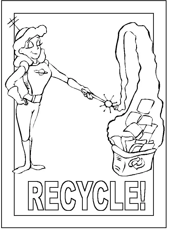 Recycling Ausmalbilder