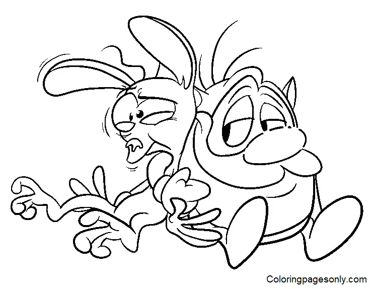Ren und Stimpy Ausmalbilder