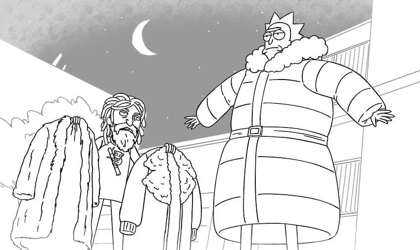 Rick und Morty Ausmalbilder