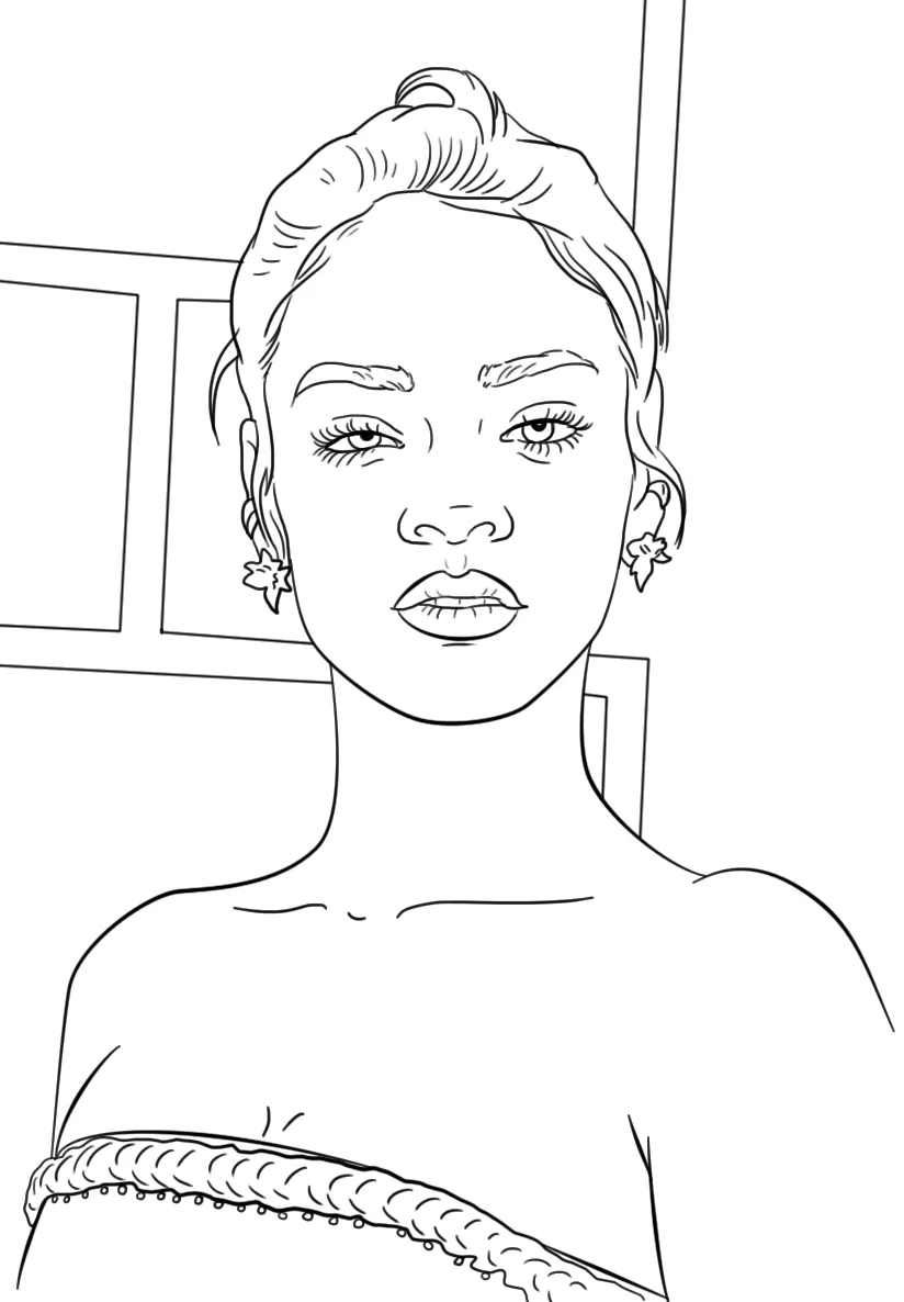 Rihanna Ausmalbilder