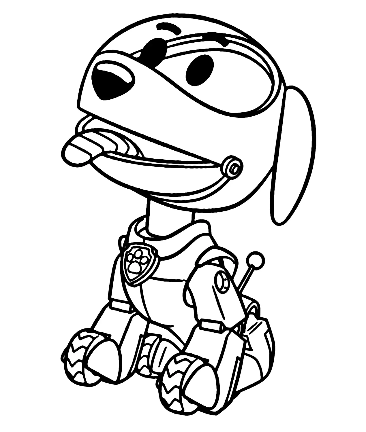 Paw Patrol Con Robo Dog Para Colorear 5