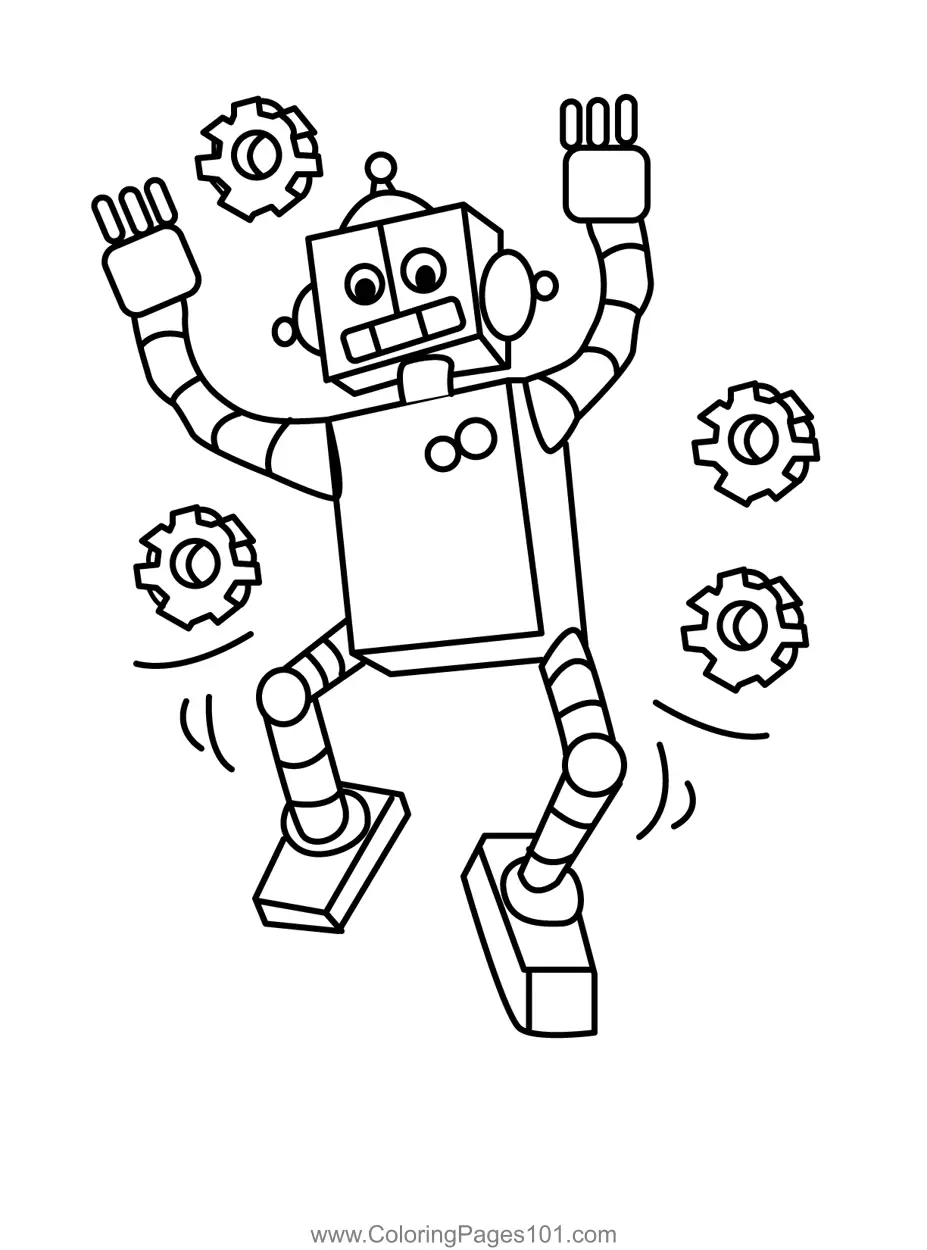 Robots Coloring Pages 2
