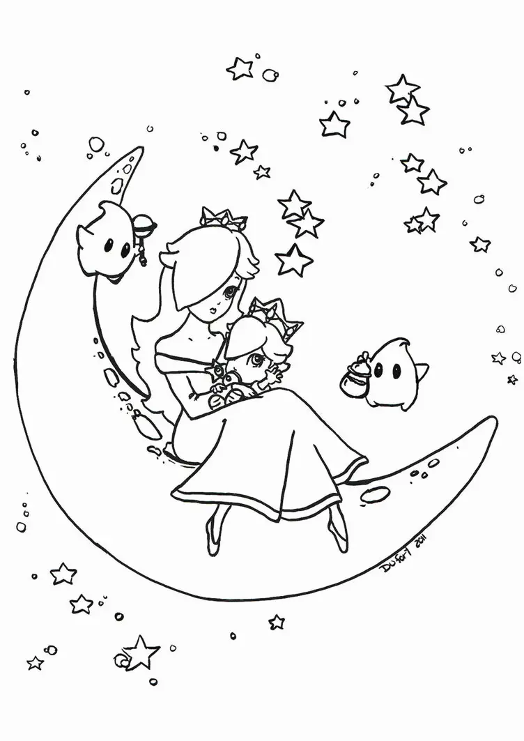Rosalina Coloring Pages 19