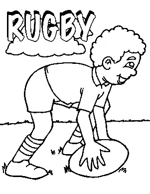 Rugby Coloring Pages