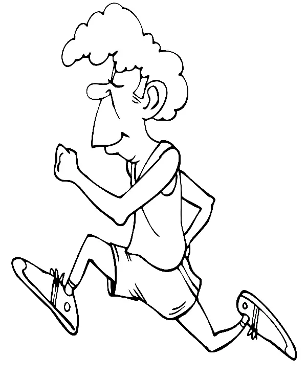 Desenhos de Executando Paginas Para Colorir 17