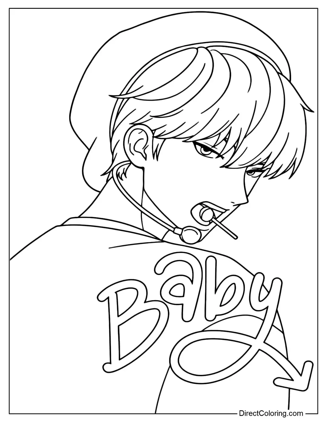 Saja Boys Paginas para Colorir 21