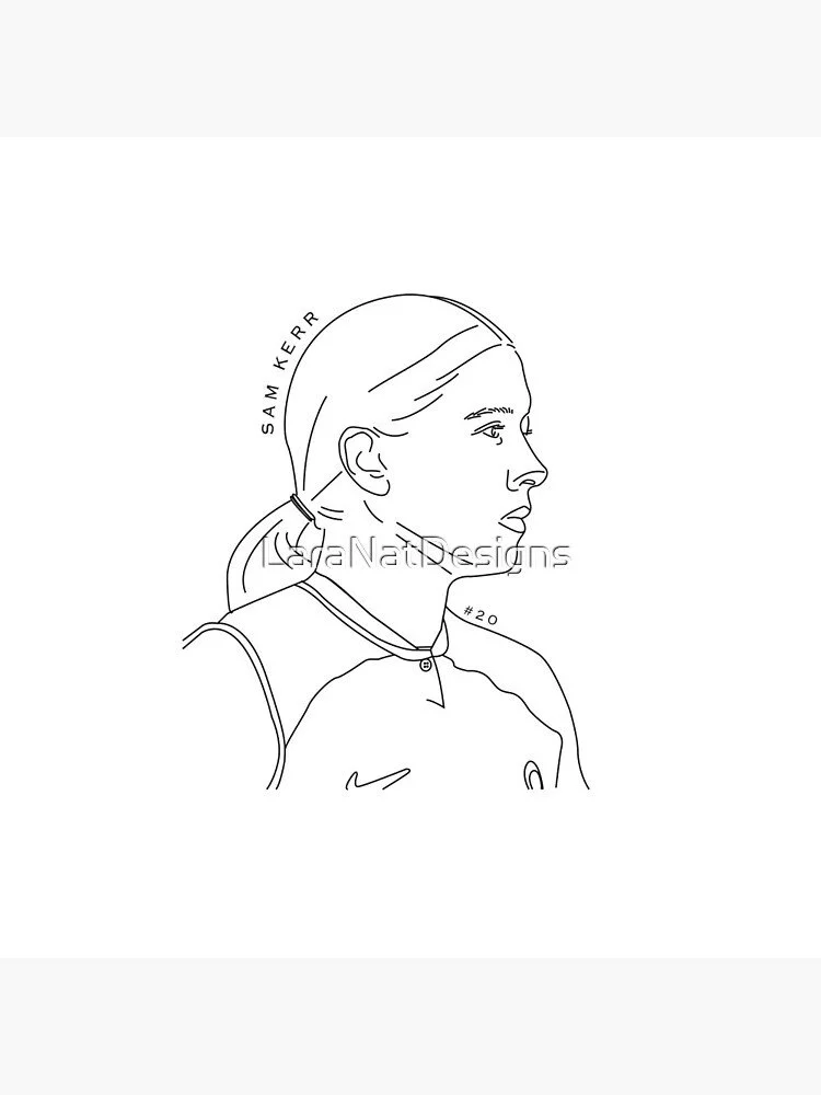 Sam Kerr Coloring Pages