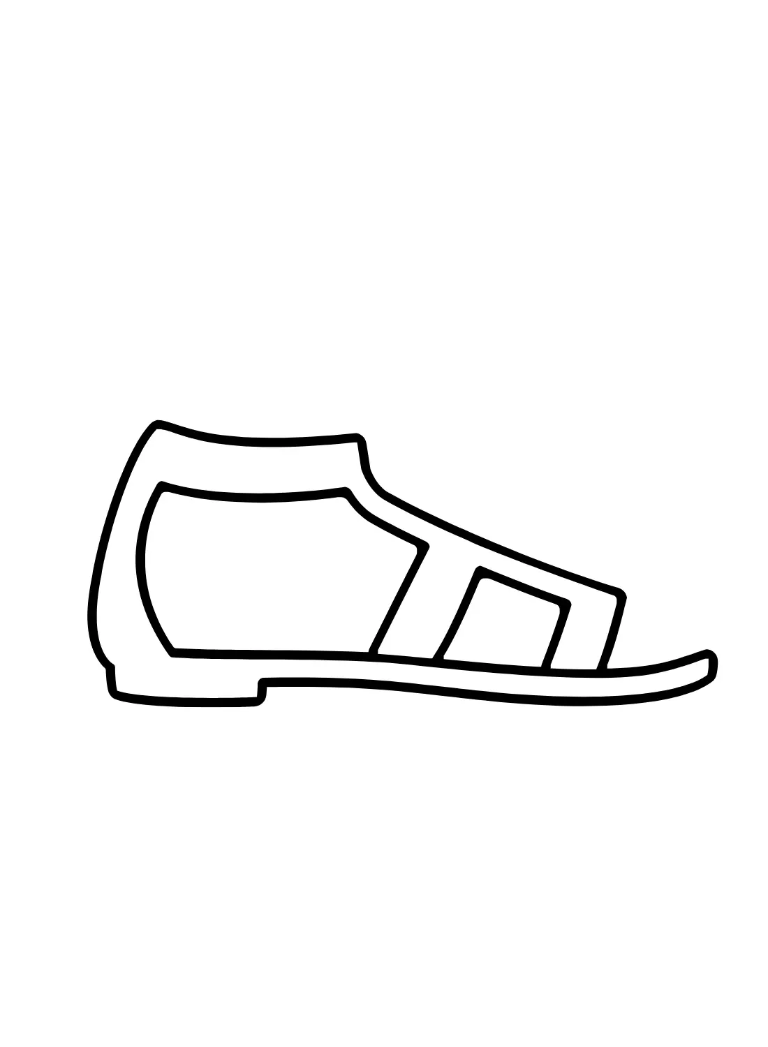 Sandalen Ausmalbilder