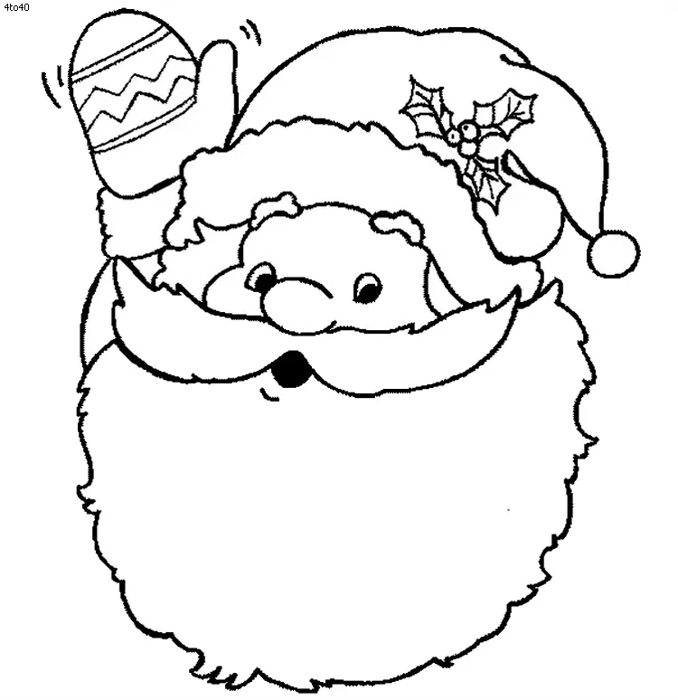 Weihnachtsmann Ausmalbilder 173