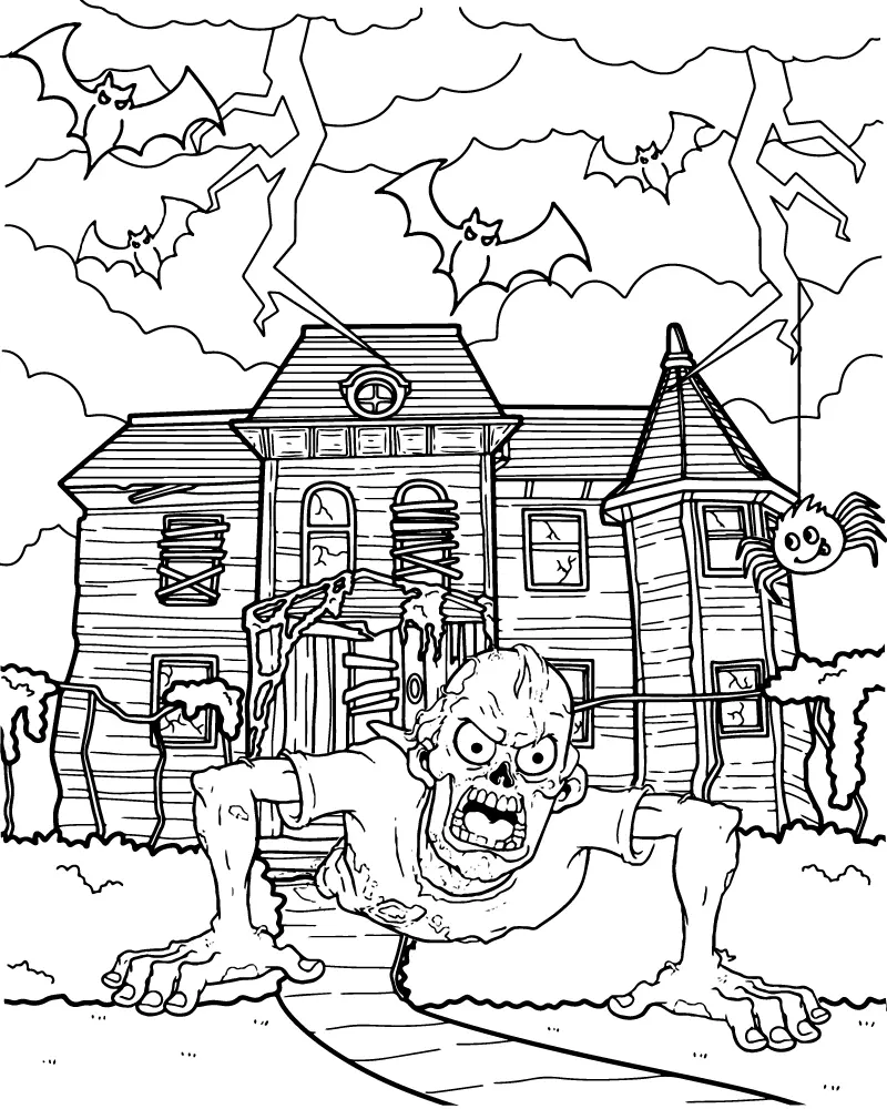 Scary Halloween Coloring pages