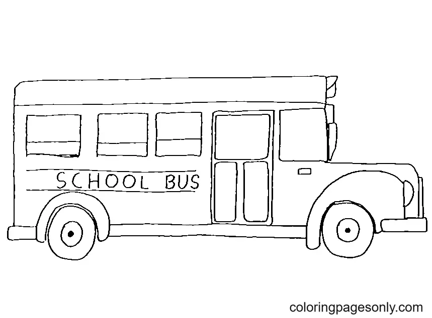 Schulbus Ausmalbilder