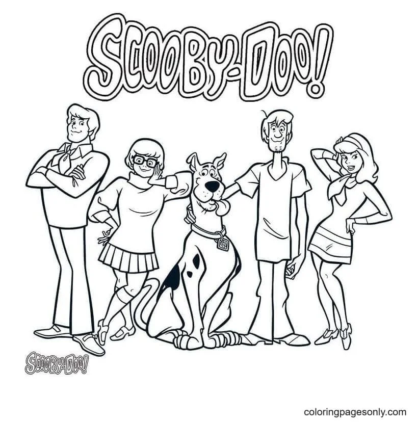 Scooby Doo Ausmalbilder 2