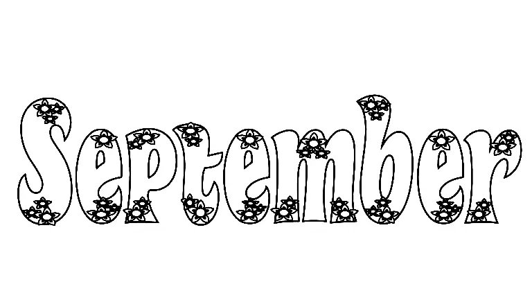 Septiembre Para Colorear 7