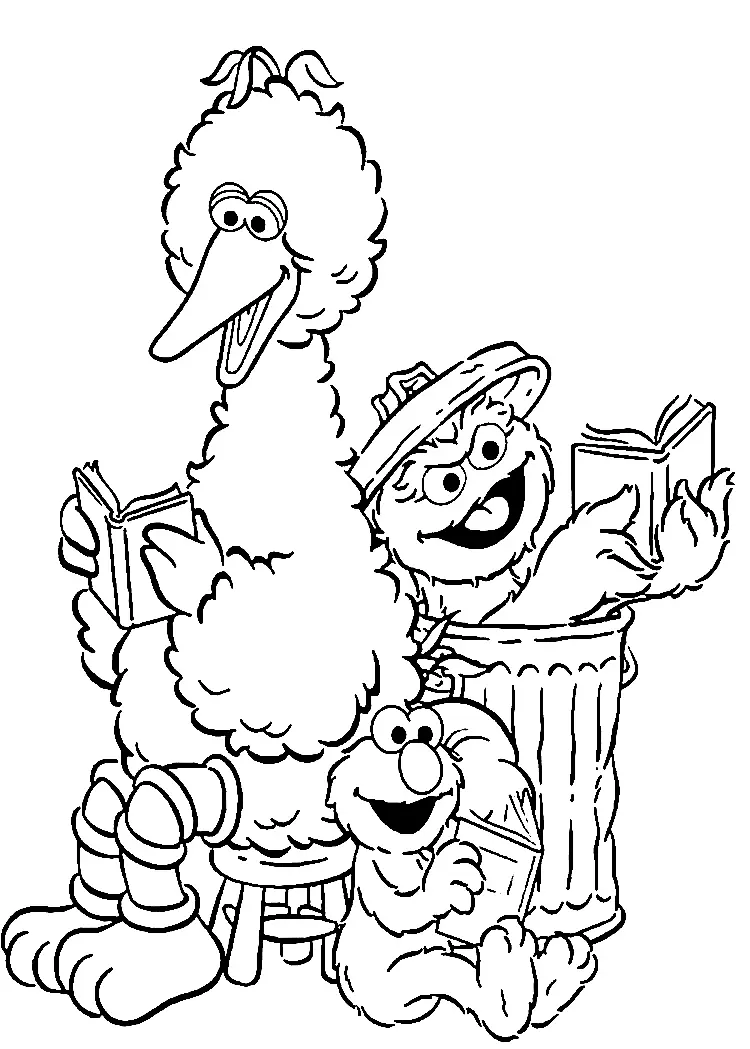 Sesame Street Coloring Pages 12