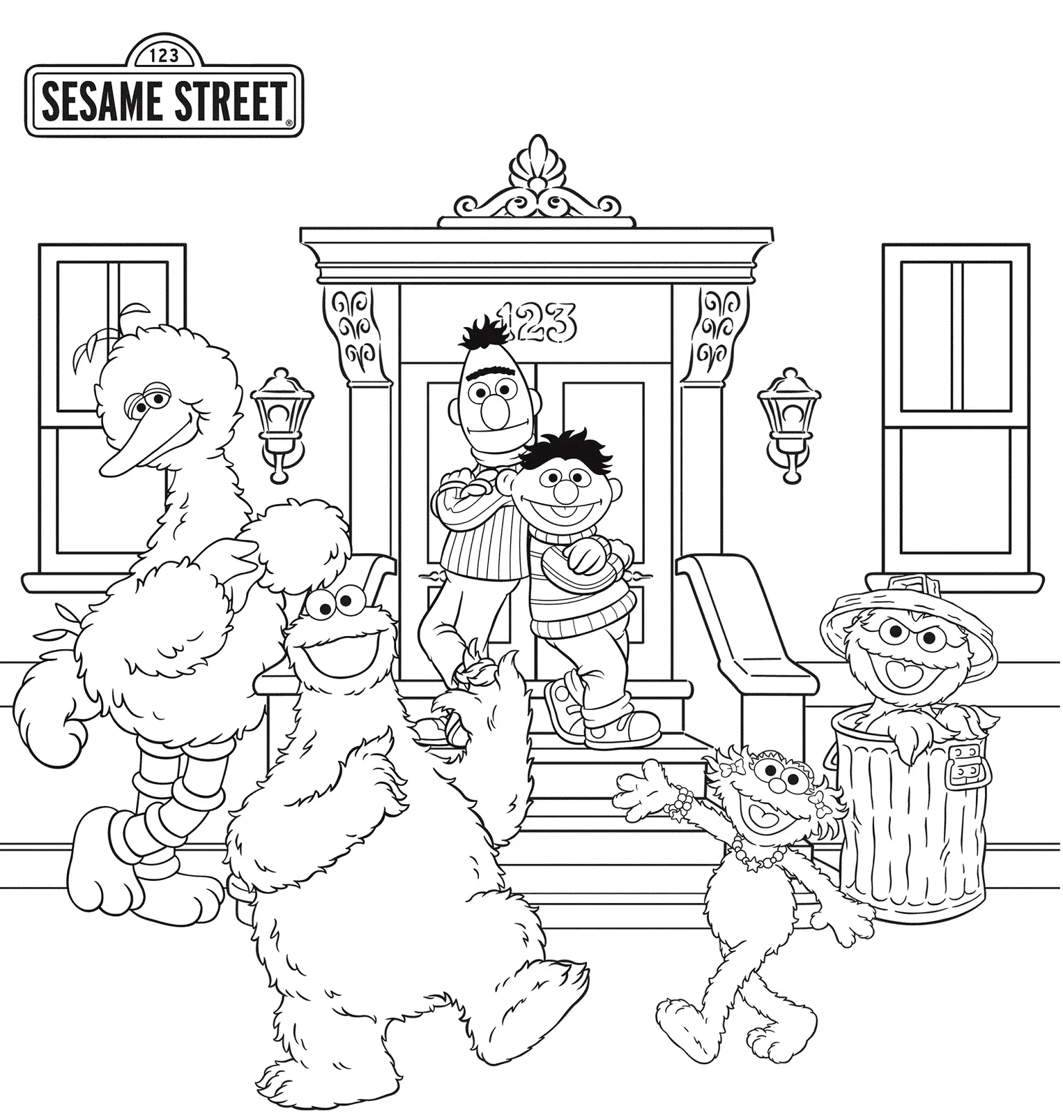 Sesame Street Coloring Pages 13