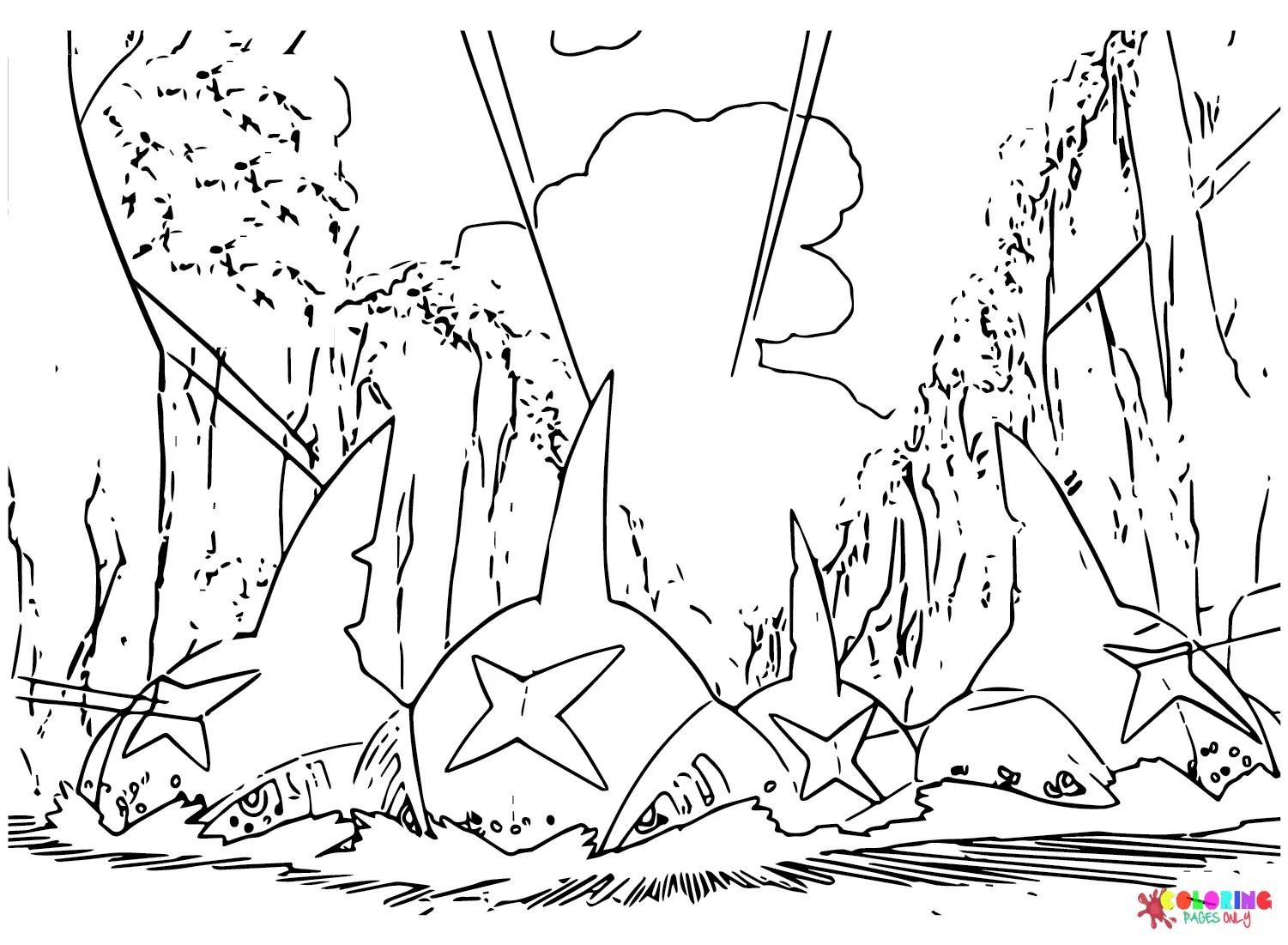 Sharpedo Coloring Pages 19