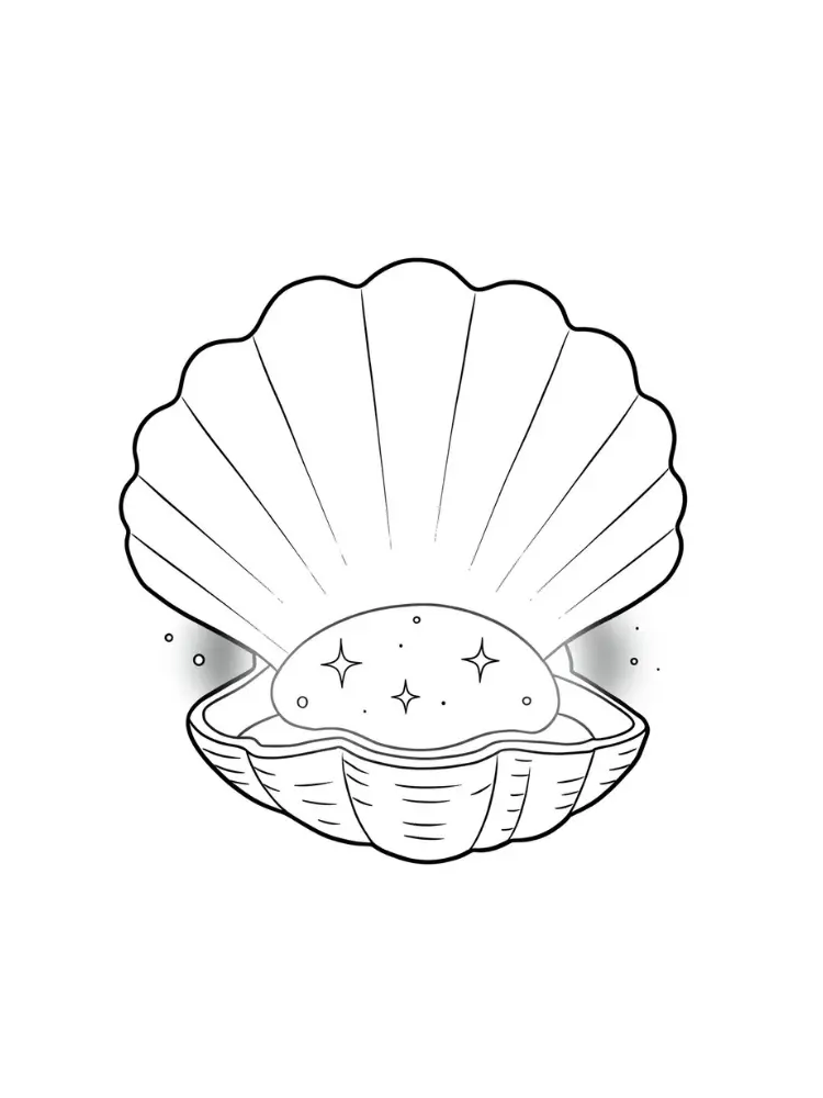 Shells coloring pages 6