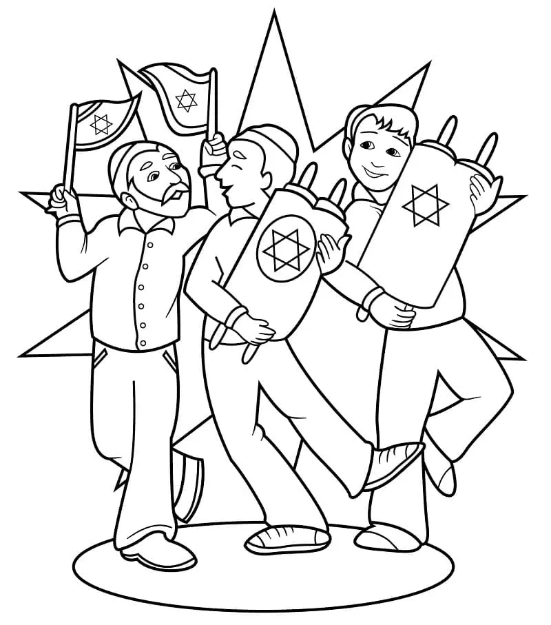 Simchat Torah Ausmalbilder 26