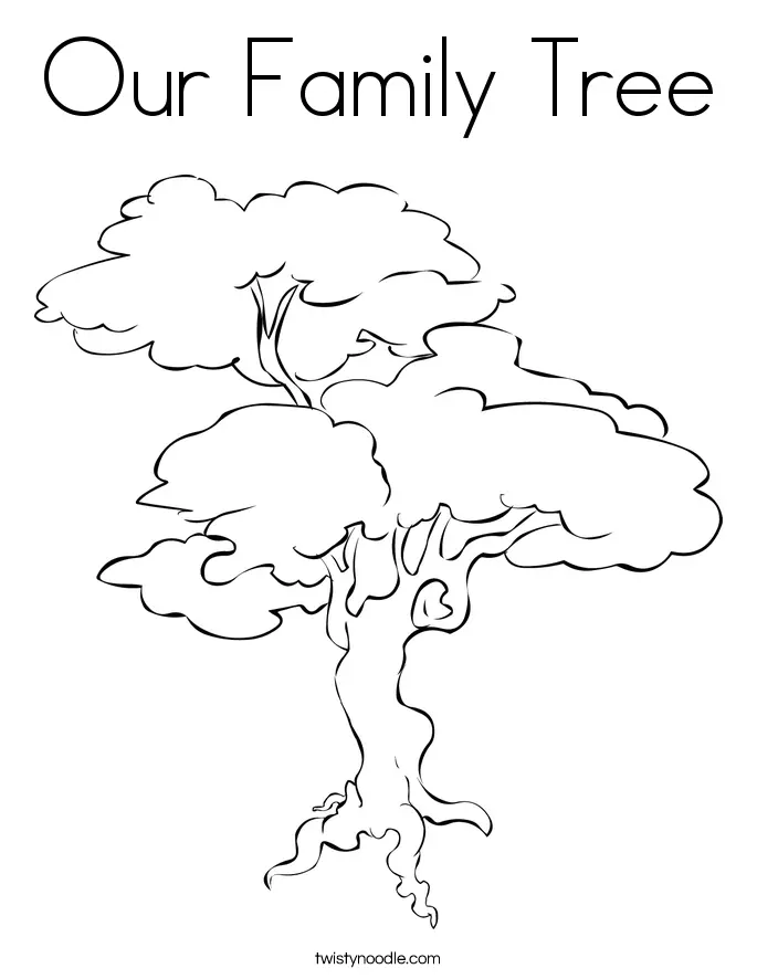 Simple Tree Coloring Pages 24