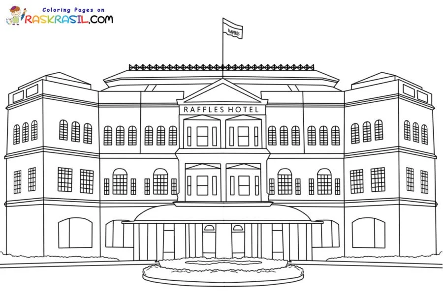 Singapur Para Colorear 17