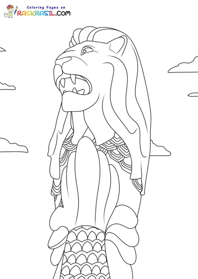 Singapur Para Colorear 4