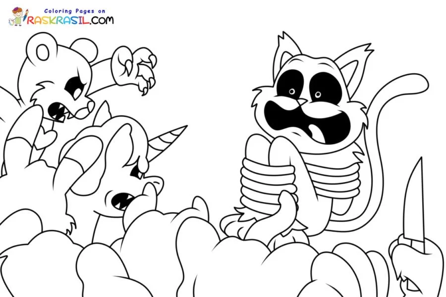 Smiling Critters Coloring Pages 5