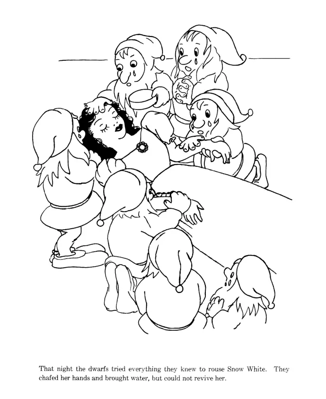 Desenhos de Branca de Neve Para Colorir 28