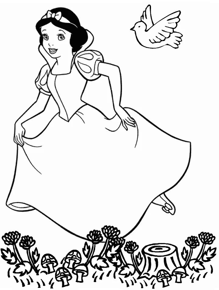 Desenhos de Branca de Neve Para Colorir 8