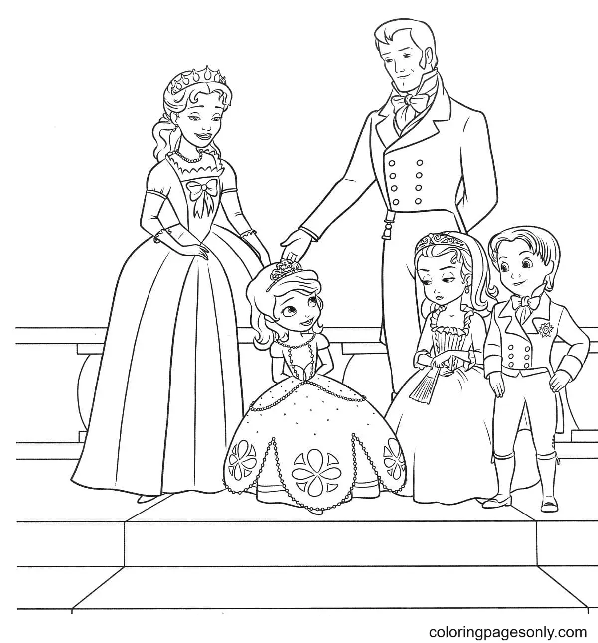 Desenhos de Princesinha Sofia Para Colorir 20