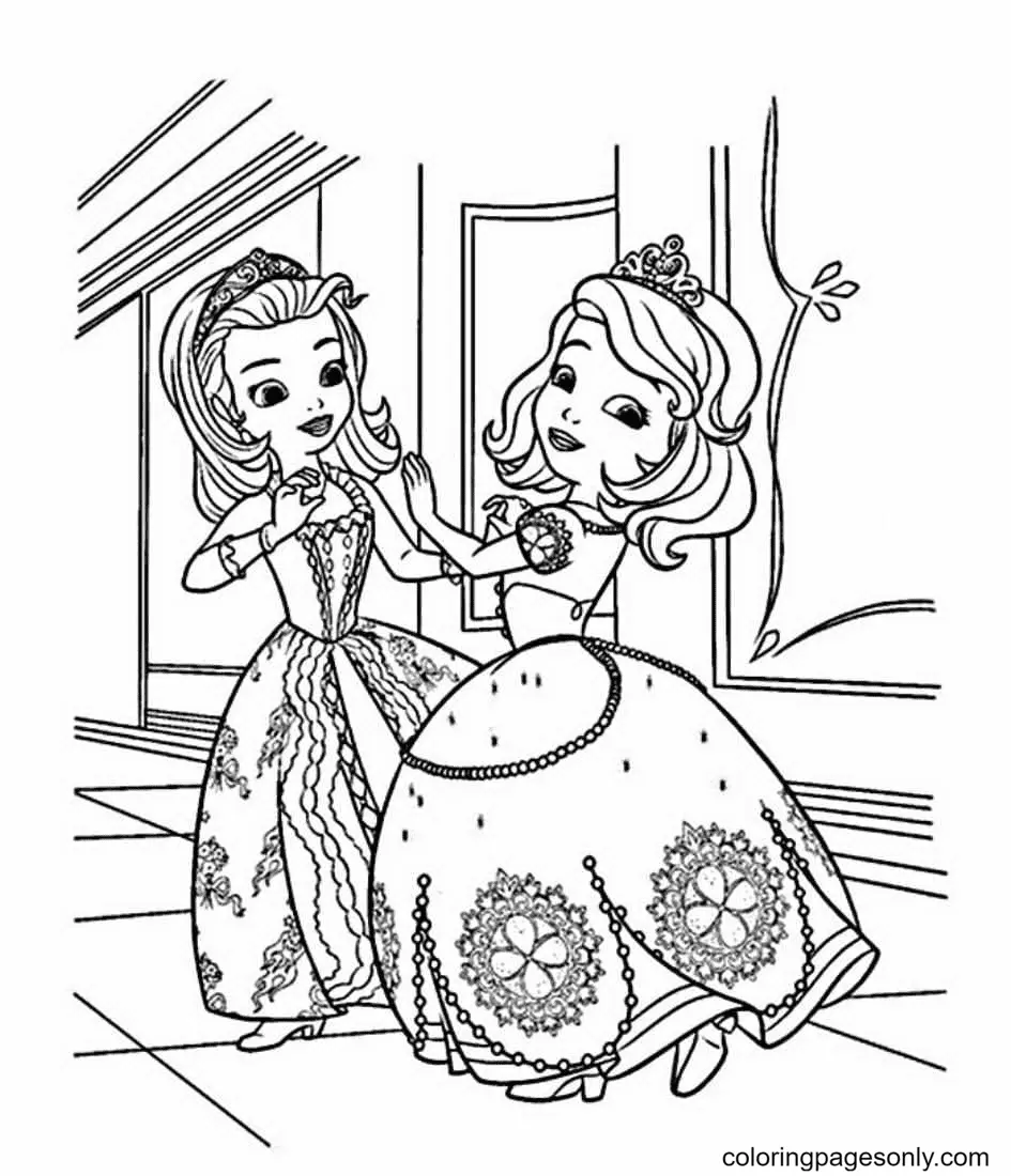 Desenhos de Princesinha Sofia Para Colorir 26