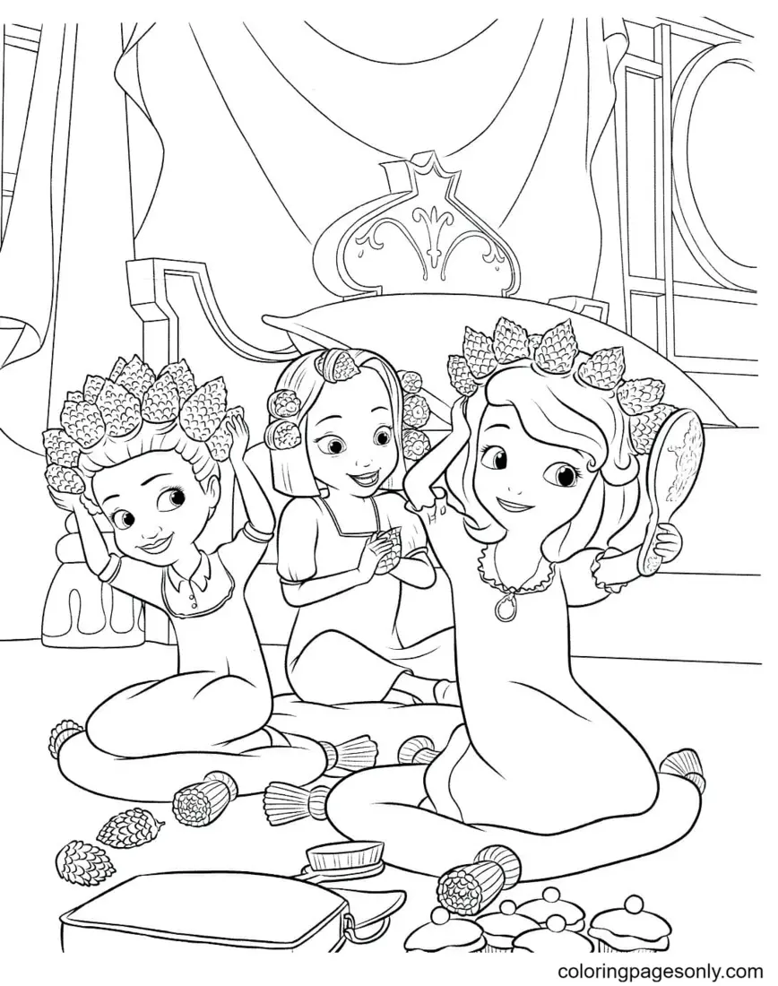 Desenhos de Princesinha Sofia Para Colorir 34