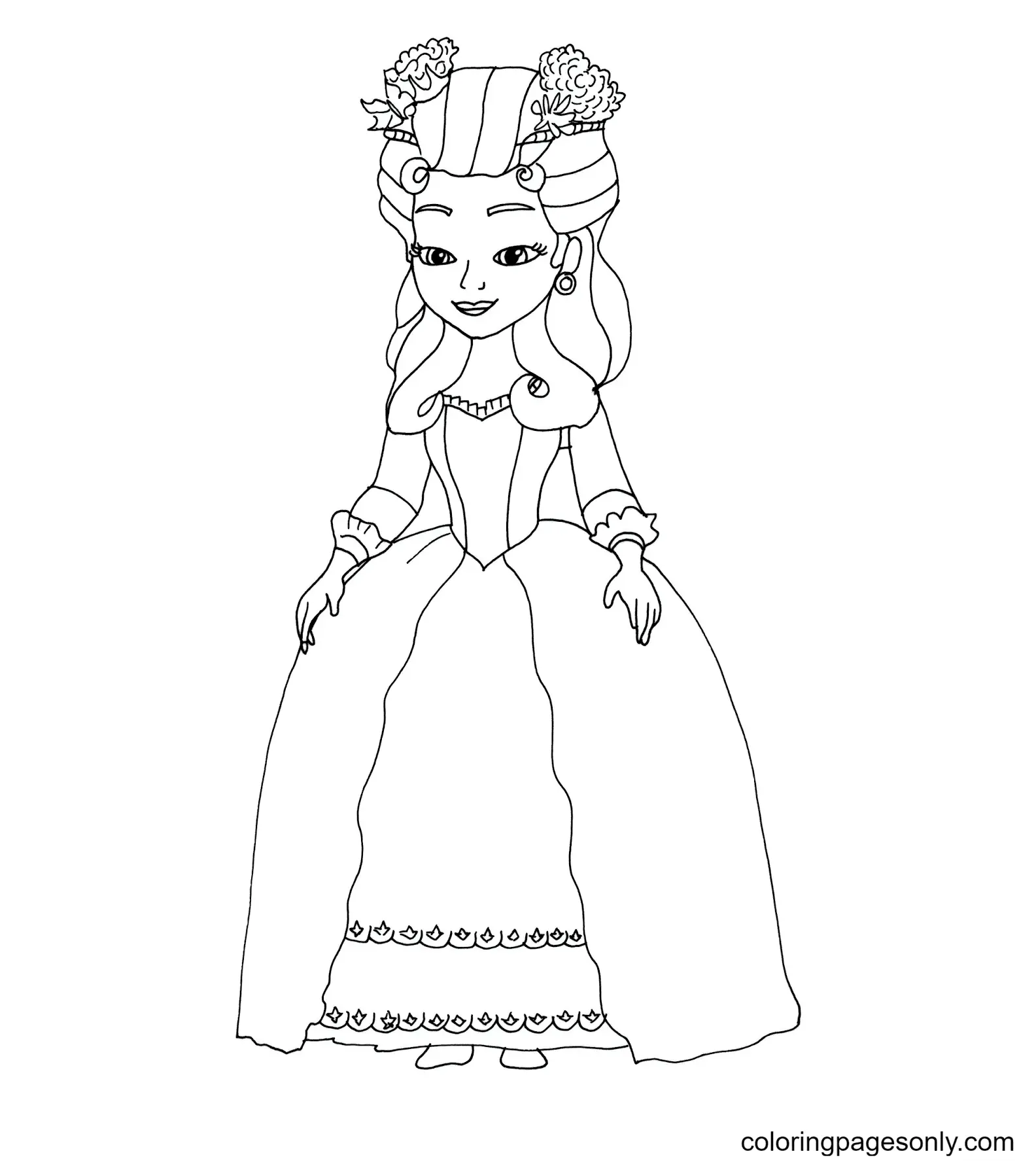 Desenhos de Princesinha Sofia Para Colorir 35