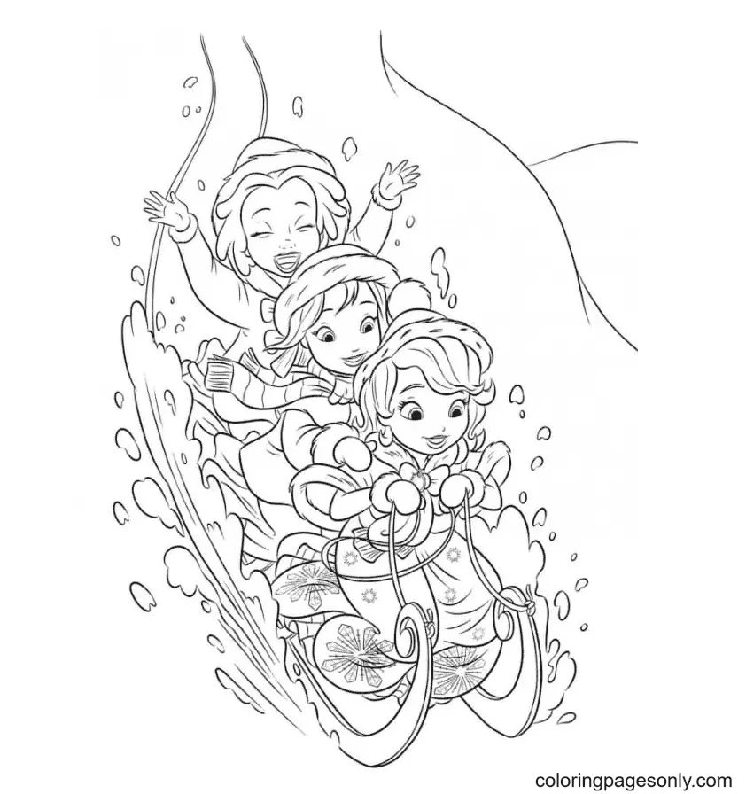 Desenhos de Princesinha Sofia Para Colorir 45