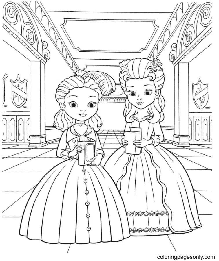 Desenhos de Princesinha Sofia Para Colorir 52