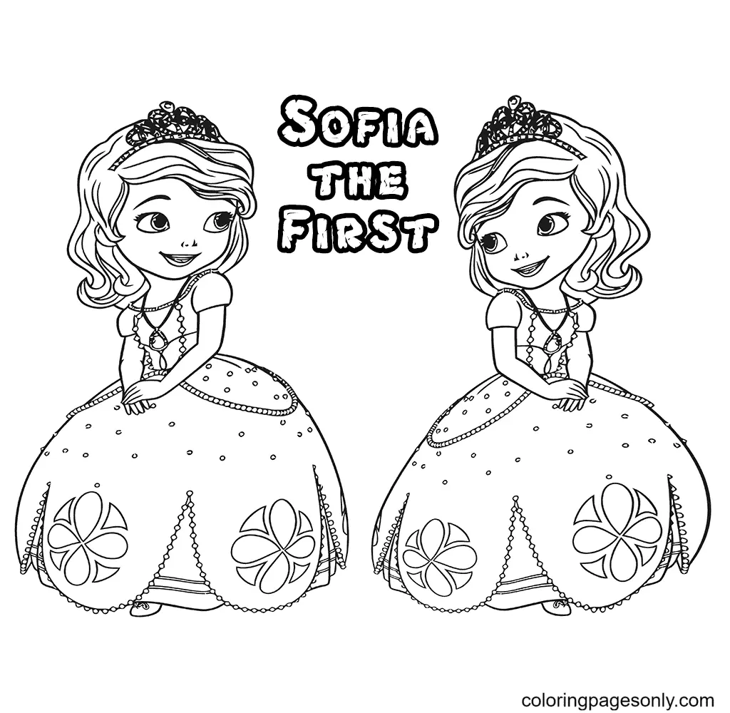 Desenhos de Princesinha Sofia Para Colorir 68