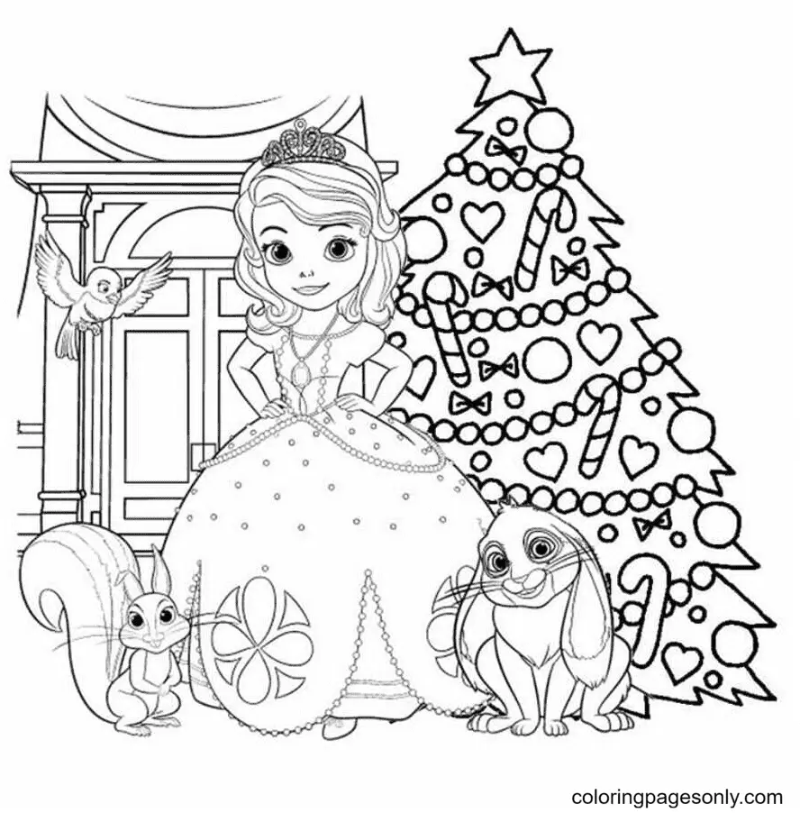 Desenhos de Princesinha Sofia Para Colorir 7