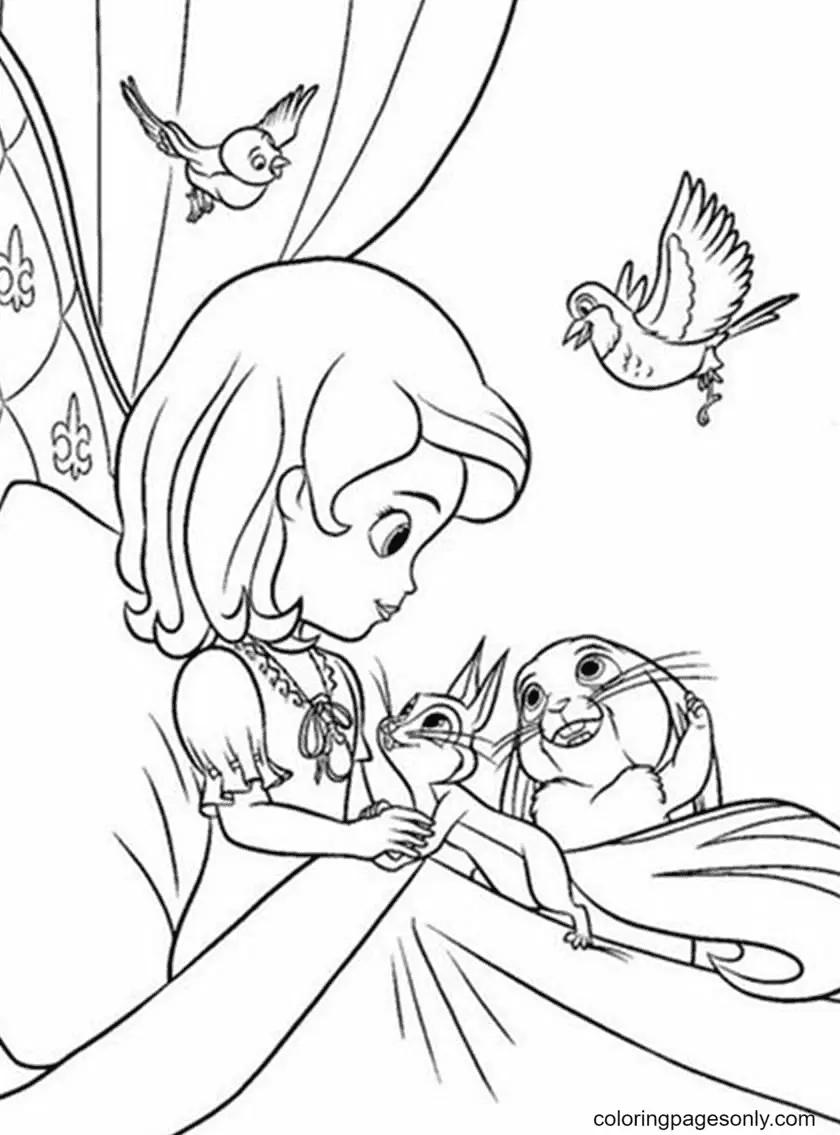Desenhos de Princesinha Sofia Para Colorir 71