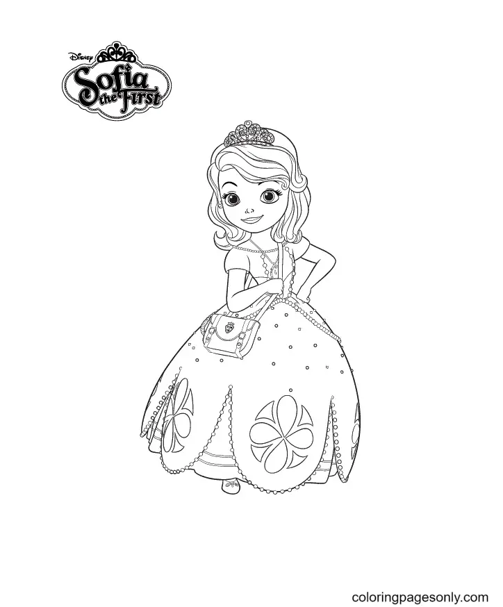 Desenhos de Princesinha Sofia Para Colorir 72