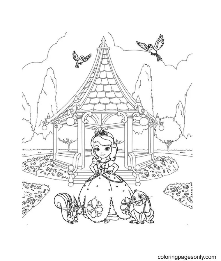 Desenhos de Princesinha Sofia Para Colorir 75