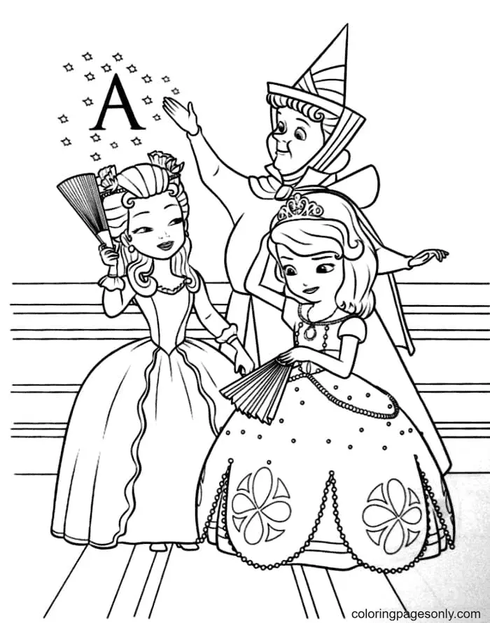 Desenhos de Princesinha Sofia Para Colorir 77