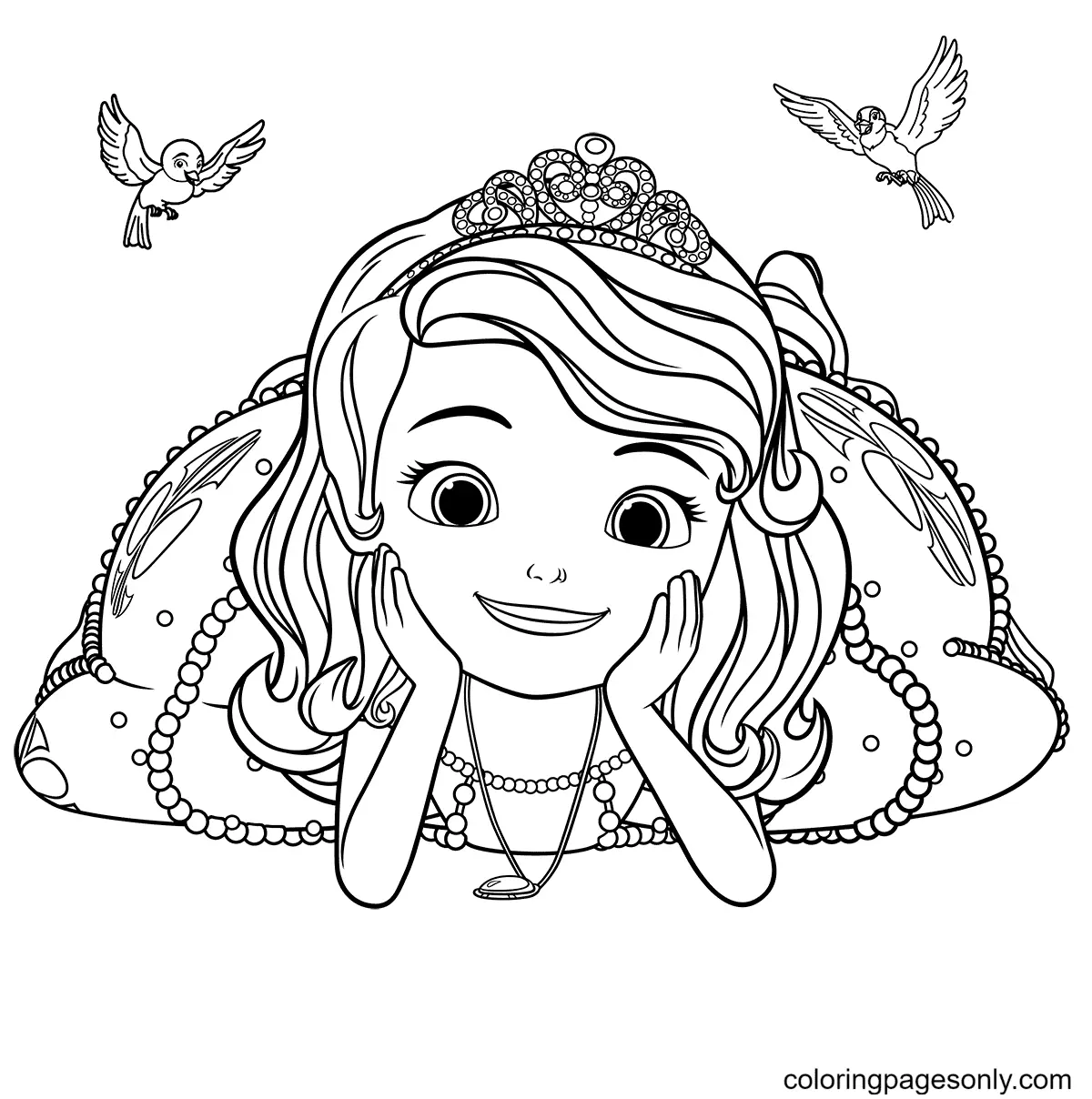 Desenhos de Princesinha Sofia Para Colorir 81