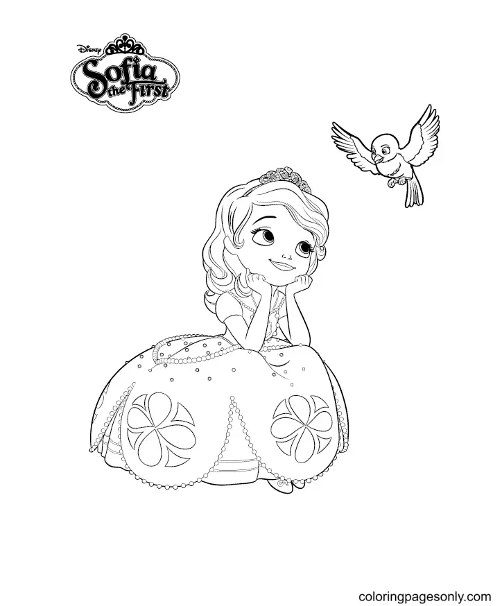 Desenhos de Princesinha Sofia Para Colorir 87