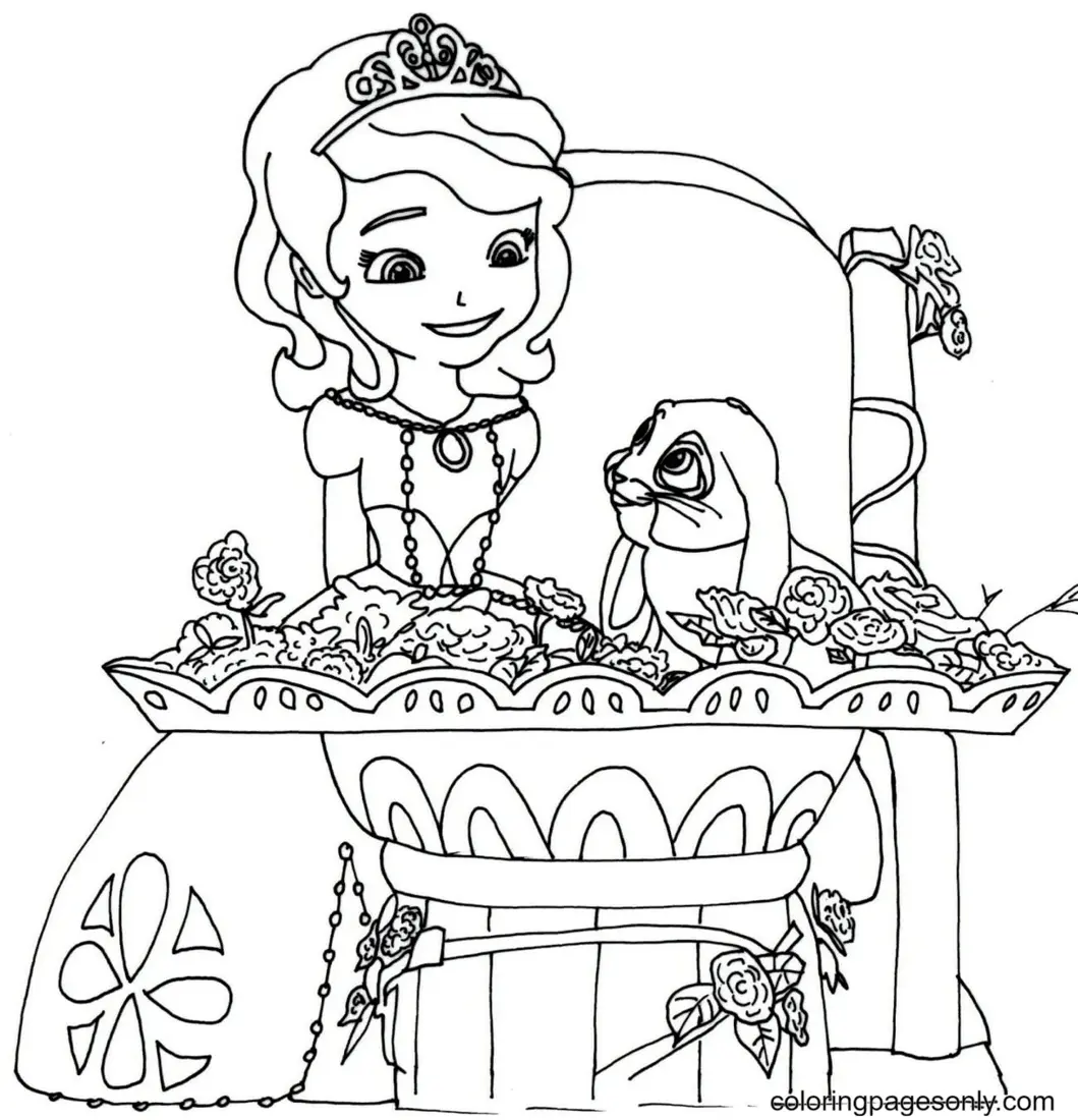 Desenhos de Princesinha Sofia Para Colorir 94