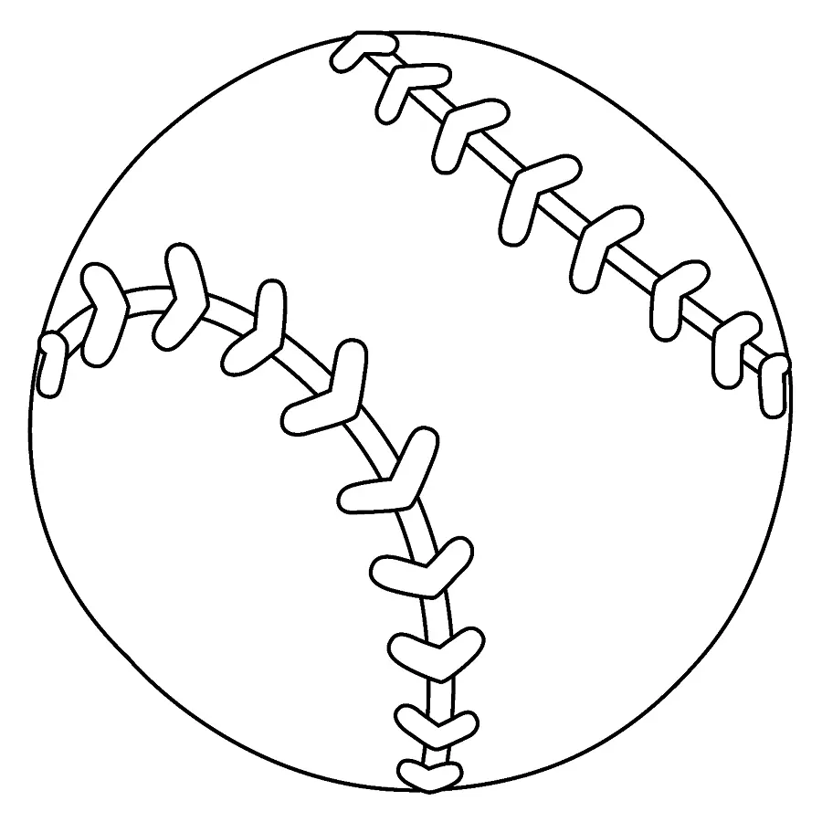Desenhos de Softbol Para Colorir 7