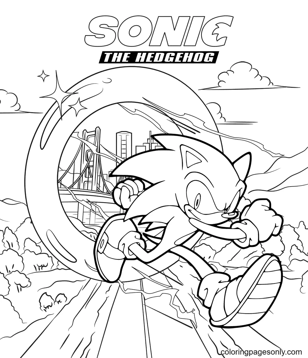Sonic Ausmalbilder 14